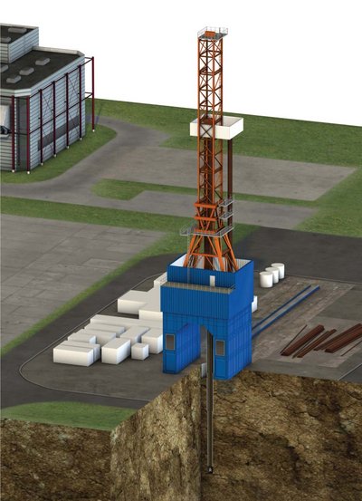 Technische Zeichnung zum Thema Fernwärme