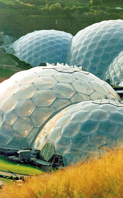 Die Blumenzelte auf der Buga.